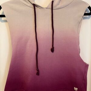Forever 21 Purple Ombre Sleeveless Hoodie